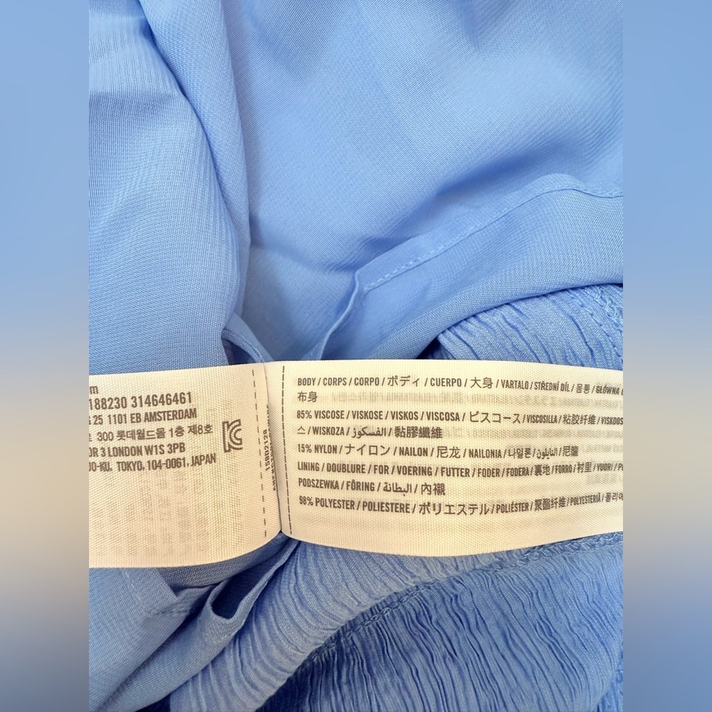 Abercrombie & Fitch Sky Blue Maxi Dress with Side Slit - Picture 12 of 13